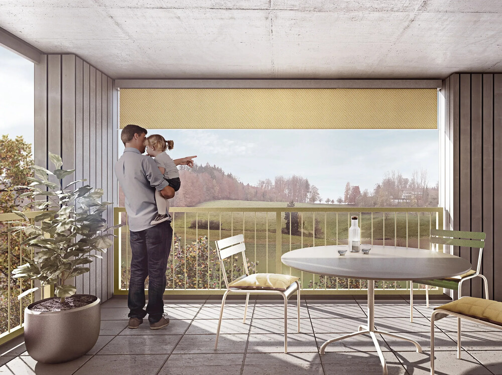 Papillon Feuerfalter Niederwangen Mietwohnungen Impression Aussenvisualisierung 2