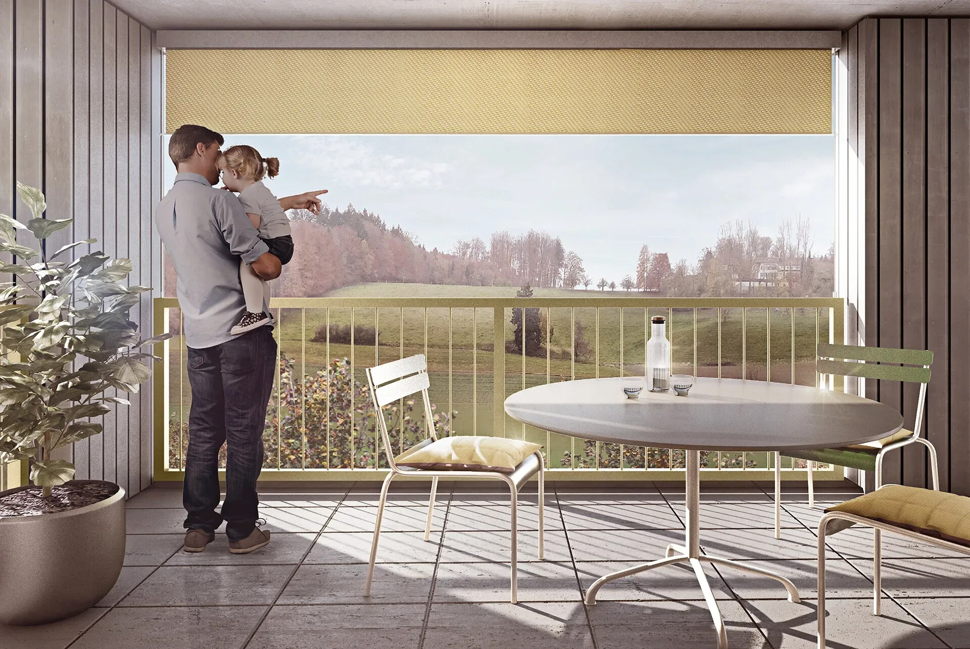 Papillon Feuerfalter Niederwangen Mietwohnungen Projekt Aussenvisualisierung Neu